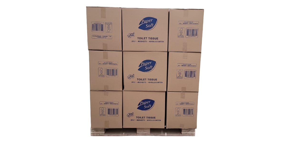 Pallet - Paper Soft 2 Ply 400 Sheets - 40 Boxes