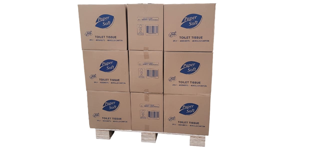 Pallet - Paper Soft 2 Ply 400 Sheets - 40 Boxes