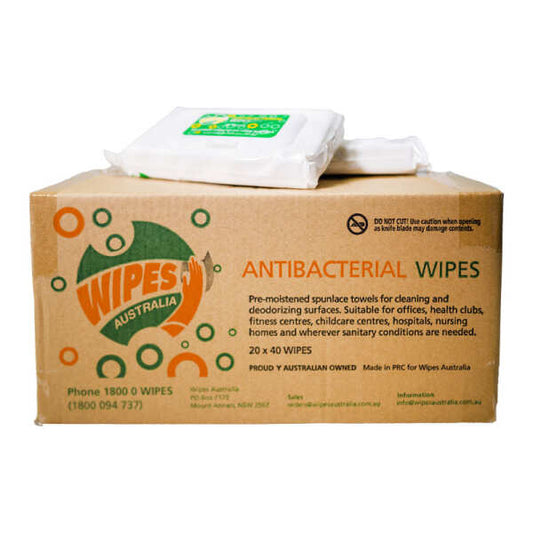 Antibacterial Wipes (20 Packs x 40 Wipes)